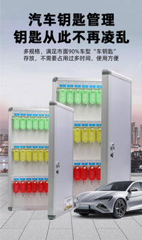 Wall-Mounted Aluminum Key Storage Box with Multiple Slots