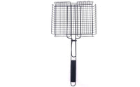 Wire Mesh Grill Rack Rust-Resistant Long Handle Grill Basket Multi-Use Barbecue Accessory for Outdoor, Camping