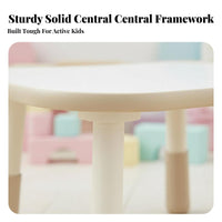 Adjustable Table and 2 Chairs Set Double Seating for Classroom, Living Room