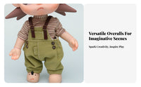 20cm Doll Clothes Cute Design Doll Suspender Shorts Detailed Craftsmanship Stuffed Figure Clothes for Hobbyists