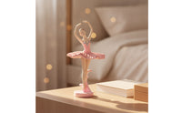 Resin Ballerina Figurine Tabletop Ballerina Figurine with Round Base Decorative Ballet Dancer Ornament Elegant for Dancers, Living Room, Cabinet Display, Bedroom