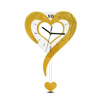 Decorative Hanging Clock Premium Timepiece Swinging for Bedroom, Entryway