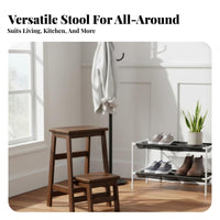 Multi-Functional convertable Ladder Stool Foldable Design convertable Ladder Chair Multifunctional Seating two-in-one for Families, homeowners, Seniors, Kitchen, Living Room, Entryway, Office