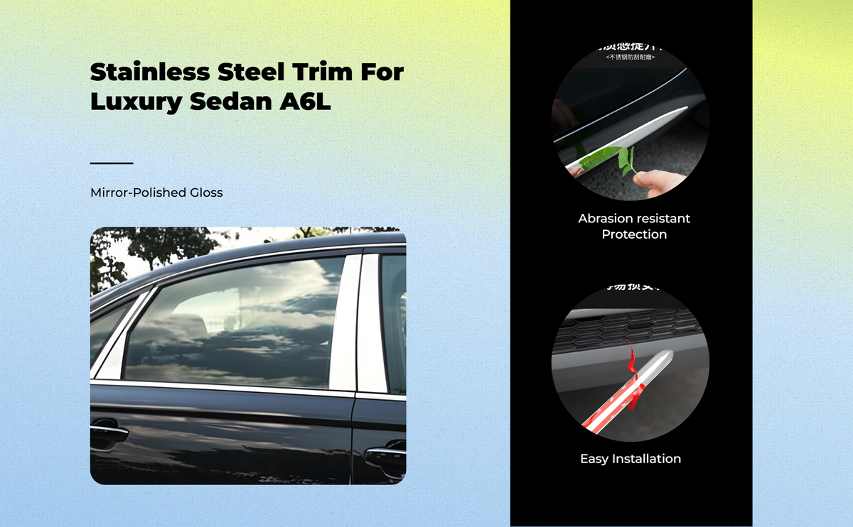 A6L 2012-2018 Metal Door Trim
