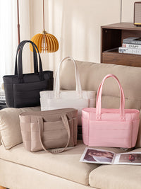 Large Capacity Quilted Tote Bag for Women, Yoga and Gym, Lightweight Shoulder Bag