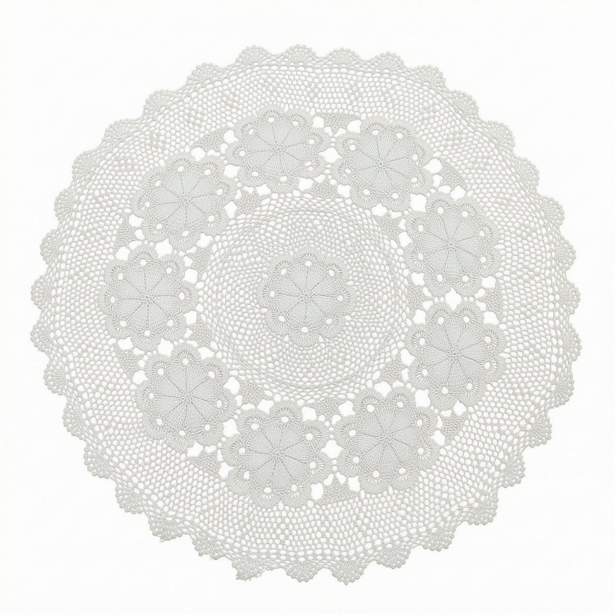 Round Lace Tablecloth Bohemian Style Crochet Tablecloth Washable