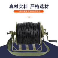被复线绕络车缠线车绕线车500m绕线车手摇背负式放线器线盘