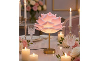 Decorative Lamp with Flower Shade Ambient Petal Table Lamp Soft Light Romantic for Bedroom, Dorm Room, Reading Corner