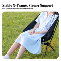 High-Back Moon Chair Stable Structure Collapsible High-Back Chair for Families