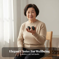 Improves Dexterity Jade Fitness Handball Polished Surface Chinese Health Ball Decorative for Seniors, Elderly, Office
