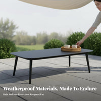 3 Pieces Waterresistant 2-Chair and Table set sun-resistant Outdoor Furniture Weather-Resistant Patio Set Woven Design for Hoteliers, Homeowners, pairs, Garden, Courtyard, Balcony, Porch