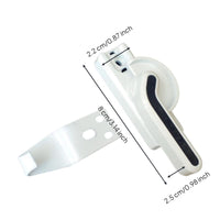 Sliding panel lock, cream arch lock, security panel latch, push-pull PVC panel handle, easy installation for home, office, balcony.