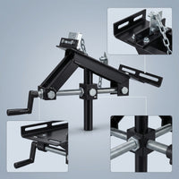Hydraulic Gearbox Jack Adjustable Gearbox Jack with Safety Chain Gearbox Removal Tool Stable Accurate for Mechanics