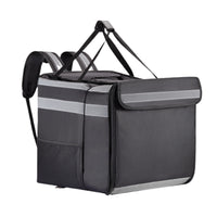 RICH'S HOME Large Capacity Insulated Double Backpack Pizza Delivery Bag with Foldable Design