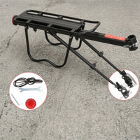Quick Release Rear Bike Rack with Reflector Reflective Rear Bike Rack Sturdy Long-Lasting for Touring, Outdoor Cycling
