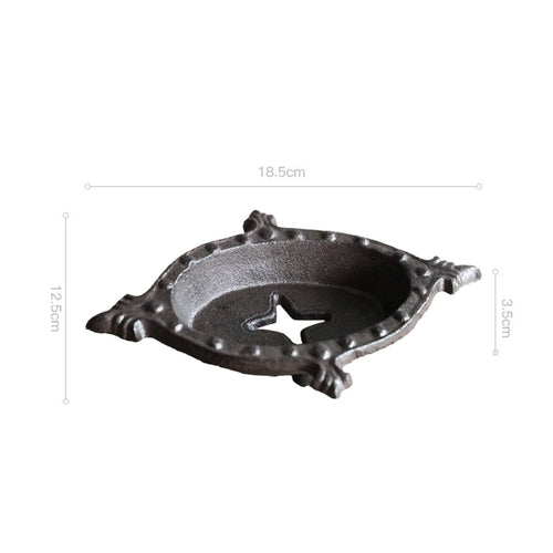 Cast Iron Soap Dish Countertop Use Abstract Iron Soap Holder Easy to Clean