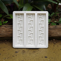 Paving Mold with Raised Pattern Pattern Antique-Style Concrete Floor Tile Mold Rectangular Geometric for Homeowners, Patios