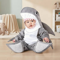 3D Small Sea Creature Costume | Full-Body, Infant Shark Jumpsuit, for Halloween