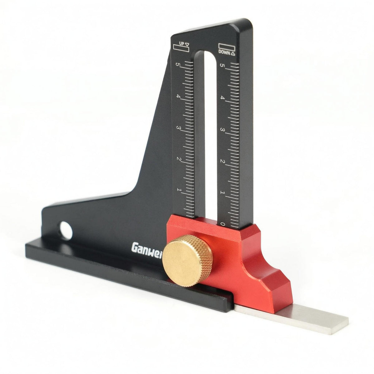 Woodworking Height Gauge Knurled Locking Knob Height and Depth Gauge
