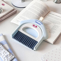 Desktop Cleaning Brush Compact House-Shaped Cleaning Brush Arched Handle