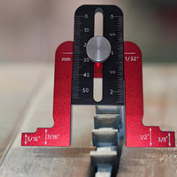 Woodworking Height Gauge Flat Base Tool Adjustable