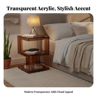 Rippled C-Shaped Table Multi-Functional Household Furniture Modern Aesthetic