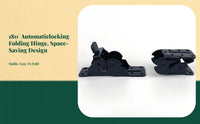 Auto-Locking Folding Hinge, 180 Degree Mini Hinge, stainless steel, stable furniture connector, DIY table leg support