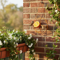 Hanging Bird Feeder Easy to Hang Metal Bird Feeder Decorative Design for Balcony