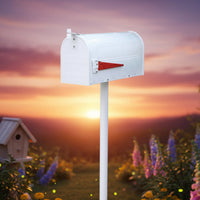 Standing Mailbox Large Capacity Mailbox Post Box Weather-Resistant for Yard