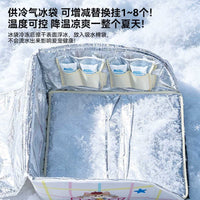 猫咪空调房夏季猫窝封闭式小型犬安全感降温冰垫冰窝宠物冰屋狗窝