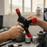 Single-Direction 3-Jaw Oil Filter Wrench Adjustable Filter Wrench with Safeguarding Caps Compact Tool Heavy-Duty for Mechanics