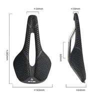 3D-Printed Bike Saddle Lattice Cycling Gear Metal Rail Mount for Mountain Biking