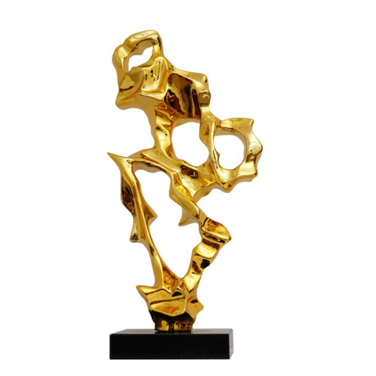 Abstract Sculpture Artistic Resin Sculpture Glossy for Living Room, Office Lobby