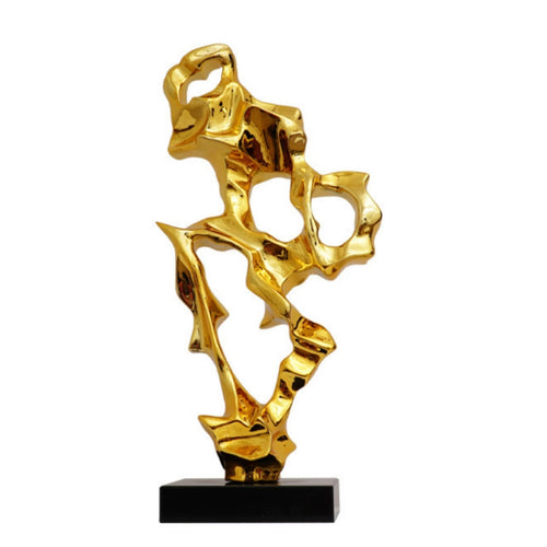 Abstract Sculpture Artistic Resin Sculpture Glossy for Living Room, Office Lobby
