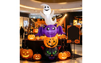 Inflatable Halloween Inflatable Lighted Inflatable Pumpkin Spooky Yard Decoration Glowing for Homeowners