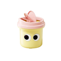 Trash Bin with Flip-Top Lid Cute Trash Can with Lid Compact for Bathroom