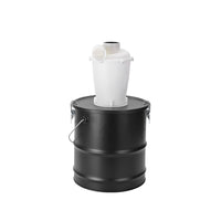 Spray-Coated Cyclone Dust Collector, Stainless Steel, Easy to Clean