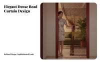 Gourd-Shaped Bead Door String No-Drill Installation Beaded Curtain for Entryway