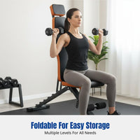 Sit Up Bench, Multifunctional Dumbbell Bench, Foldable Fitness Chair, Abdominal Exercise Equipment, Adjustable Weight Bench