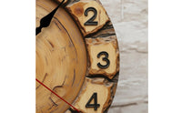 Vintage Wall Clock Distressed Finish Home Decor Non-Ticking for Living Room, Bar