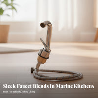 Single-Lever Faucet with Braided Hose