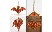 Glittery Nocturnal Flyer Decoration | shiny, Hanging nocturnal flyer, for Halloween