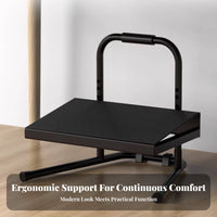 Non-Slip Adjustable Under-Desk Footrest Massage Texture Surface Adjustable Layered Footrest Tilting Angle Foot Support adaptable Use for Remote Workers, Students, gaming enthusiasts, Workstation, Study Room, Home