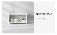 2-Tier Countertop beveragewareboard Multifunctional 2-Tier Display Shelf Transparent View