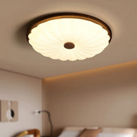 Streamlined Flush Mount Ceiling Light Frosted Ceiling Light with Light Diffusing Cover Round Fixture Minimalist for Bedroom, Living Room, Study