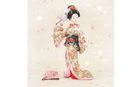 Japanese Geisha Doll Handmade Kimono Lady Figurine Gift Idea for Living Room