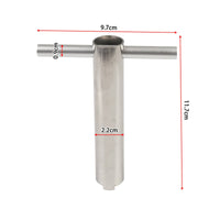 T-Shaped Retainer Removal Tool with Handle Aluminum Retainer Removal Tool Lightweight Long-Lasting for Bathroom