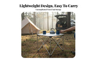Collapsible Table and Chair Set Stable framework for Backyard, Campers, Families