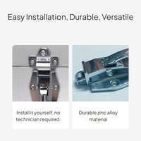 Universal Steamer Cabinet Handle Lock, Zinc Alloy Accessory