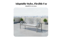 Foldable Fold-convertible Slat Daybed utilitarian industrial design Adjustable Armrest Lounger Multi-Functional Sofa Bed 2-in-1 Design for Homeowners, Business Owners, partners, Patio, Balcony, Garden, supportyard